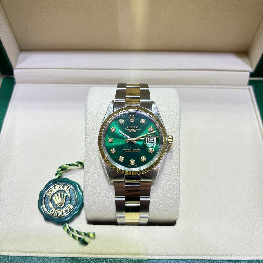 ROLEX DATE 34MM  14KT TWO-TONE  OYSTER  AUTOMATIC